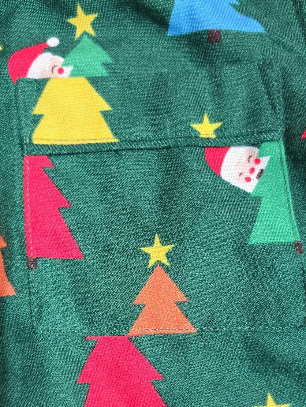 The Company Store Holiday Flannel Pajama Set - Holiday Trees - Unisex Kids 8